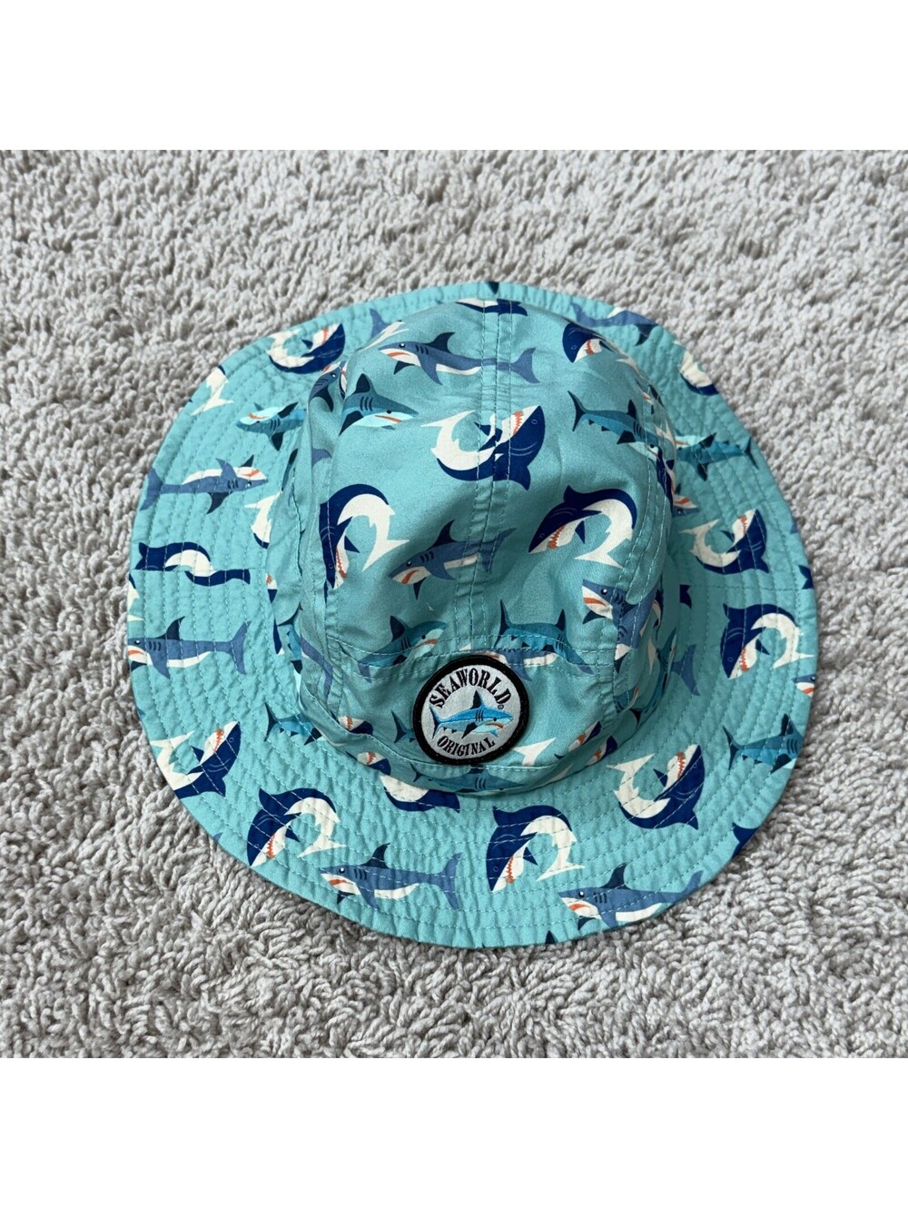 SeaWorld Original Shark Print Toddler Bucket Hat